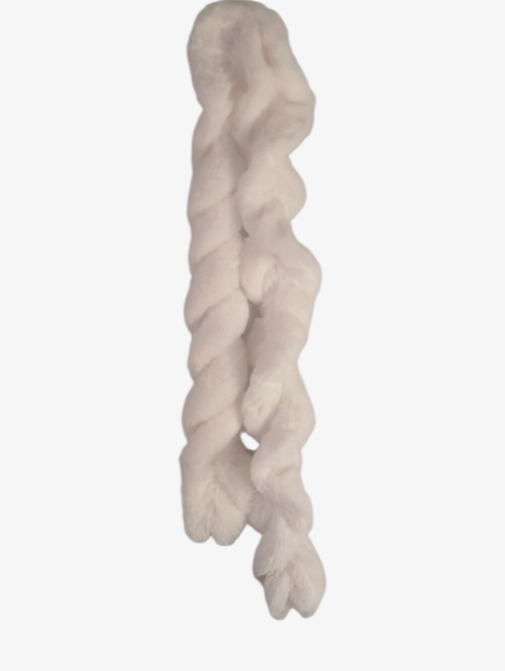 Claire's Fancy Scarf Springy Coiled Soft Cream Scarf Springy Flexible Coil